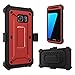 Galaxy S7 Case, ToughBox® [Shield Series®] [Shockproof] [Red] for Samsung Galaxy S7 Case [Built in Screen Protector] [with Holster & Belt Clip] [Has Kickstand]