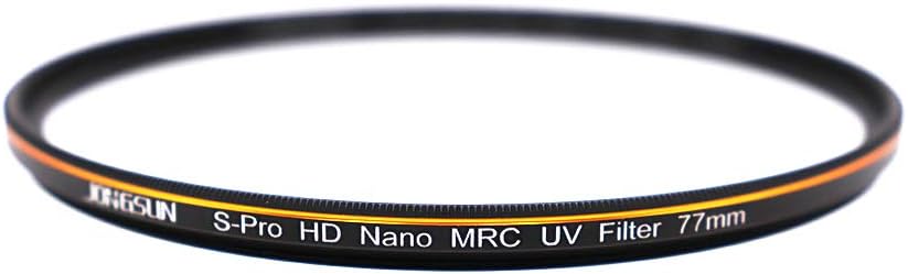 JONGSUN 77mm UV Filter, S-Pro HD Nano MRC16 Camera Ultraviolet Protection Filter, 16 Layers Multicoated, SCHOTT B270 - Image 4