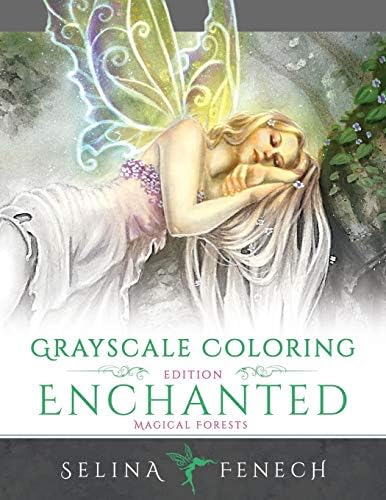 Enchanted Magical Forests - Grayscale Coloring Edition: Volume 3 (Grayscale Coloring Books by Selina)