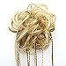 Merrylight Synthetic Hair Extension Ponytail Synthetic Messy Bun Hair Piece (Honey Blonde-227/863)