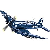 COBI Historical Collection Korean War F4U-4 &trade; Corsair&reg; Aircraft Building Set, 520 Pieces