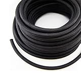 -10 AN STAINLESS STEEL/NYLON BRAIDED FUEL HOSE AN10 10-AN SOLD BY FOOT BLACK
