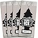 LITTLE TREES Car Air Freshener | Hanging Paper Tree for Home or Car | Black Ice | 6 Pack