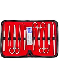 Isaiah 41:10 Deluxe Dissection Kit- PURE STAINLESS STEEL- 20 Pcs Advanced Lab Dissection Kit For Anatomy & Biology-10 instruments & 10 scalpel handle blades