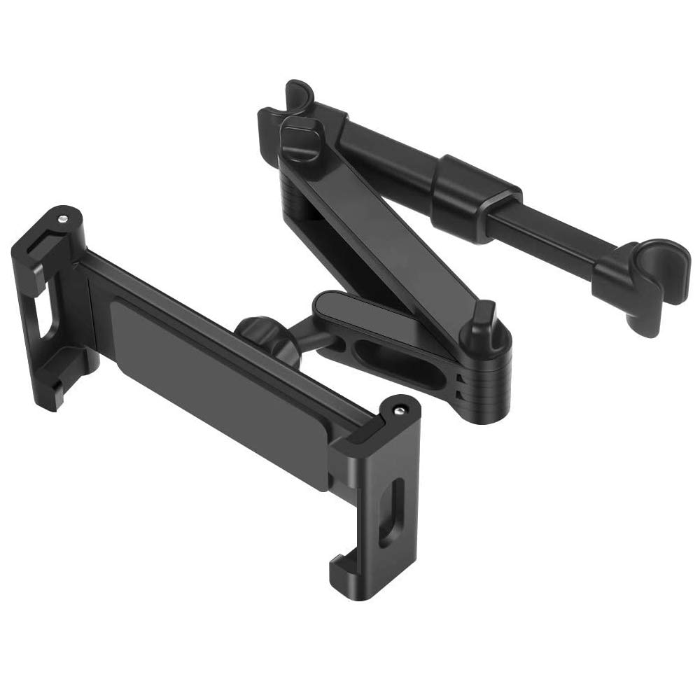 DolDer Car Tablet Holder, Car 360° Rotatable Extendable Foldable Adjustable Headrest Mount for 4.7 - 12.9 Inch Devices such as Smartphone, Tab, E-Reader etc. (Black)