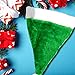 Windy City Novelties - Green Plush Christmas Santa Hat | St. Patrick’s Day Party Supplies Santa Costume Accessories Funny Hats for Men and Women.