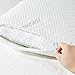 Yuking Home Bed Pillows for Sleeping Neck Pain Relief, Adjustable Loft Microfiber & Latex Pillow for Side Back Stomach Sleeper with Hypoallergenic Removable Bamboo Case (Microfiber & Latex, Queen)
