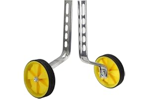 Universal Auxiliary Children Bike Training Wheels for 12 14 16 18 20in Kid Side Training Wheel Yellow Children's Outdoor