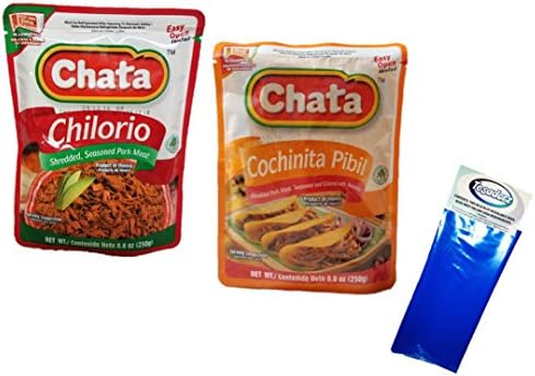 Chata Cochinita Pibil and Chilorio 8.8 Ounces with Tesadorz Resealable Bags