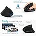 Lekvey Ergonomic Mouse, Wireless Mouse 2.4 GHz Optical Vertical Wireless Mice : Levels 6 Buttons, for Laptop, PC, Computer, Desktop, Notebook etc, Black