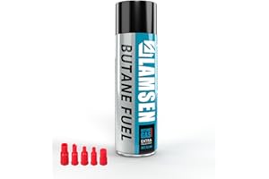 Lamsen Butane Refill - 100ml, Butane Fuel for Torch Lighter, Butane Canister for Torch Lighter, Butane Fuel Gas for Cooking, Camping and Welding
