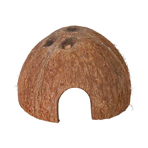 Trixie-Three-Coconut-Hideaway-Home-10-x-12-x-8-cm-Pack-of-3 Trixie Three Coconut Hideaway Home, 10 x 12 x 8 cm, Pack of 3
