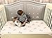 Baby Crib Sheet & Changing Table Cover Matching Set (Grey), Organic Bamboo, Perfect for girl or boy nursery, Land of the Wee
