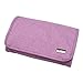 Teamoy Jewelry Roll Bag Travel Hanging Jewelry Organizers - Perfect for Business Trips, Purple (Accessories Not Included)