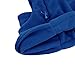 Kids Windproof Double Thick Fleece Hoody Balaclava Outdoor Sledding Skiing Cap (Blue)