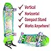 SKATERTRAINER Skate Tool and Floor Skateboard Display Combo, Great Accessories, Stand, or Gift by Skater Trainers (BlackwStand)