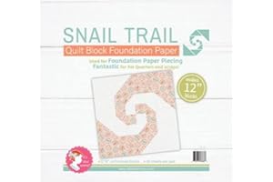 It's Sew Emma 12in Snail Trail Quilt Block Foundation Paper
