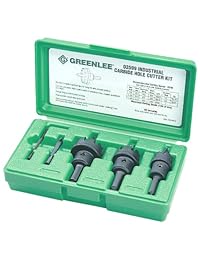 Greenlee 635 Kit de cortador de agujero con punta de carburo