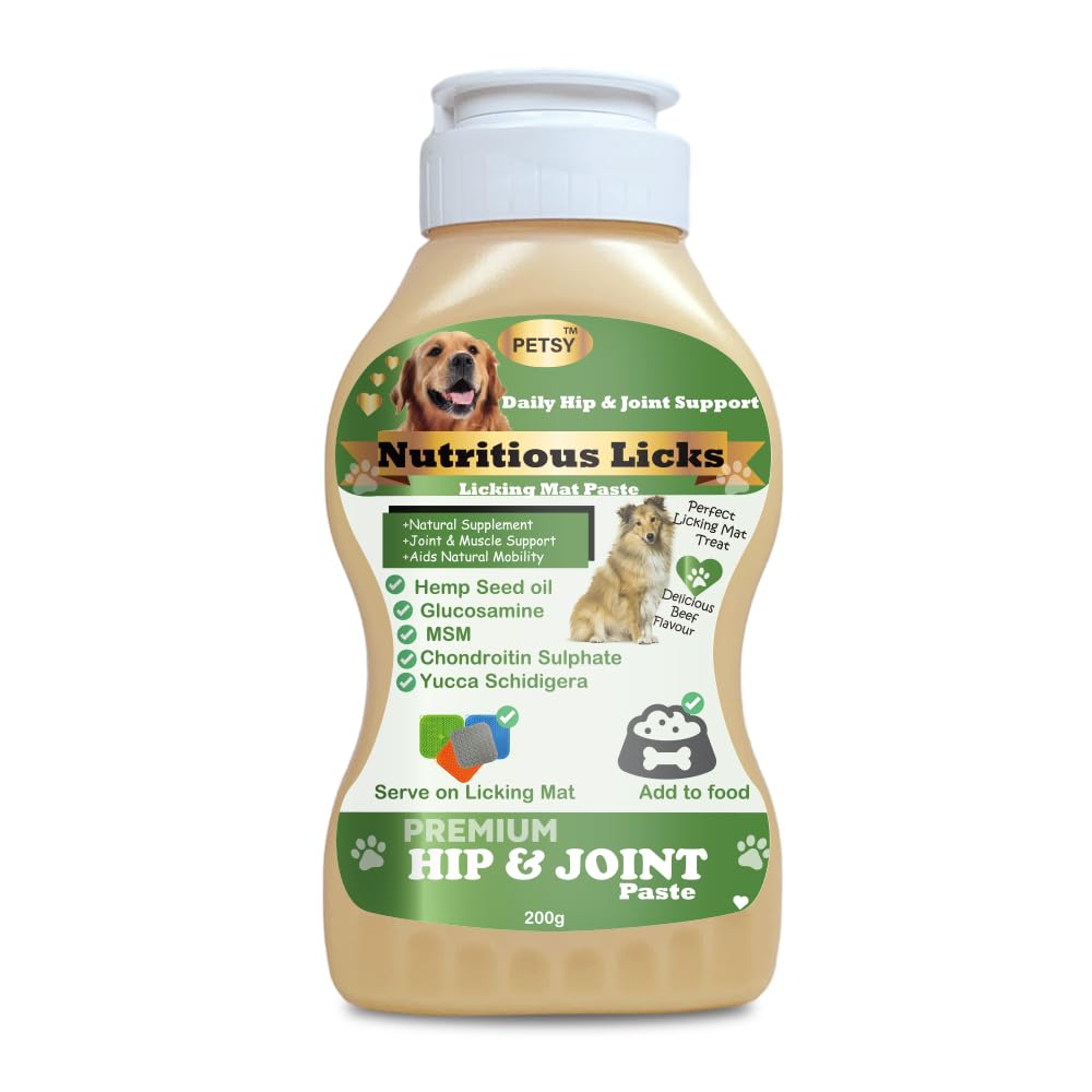 Nutritious Licking Mat Pastes for Dogs and Cats (200g Paste, HIP & JOINT beef)