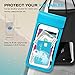 Waterproof Phone Case, DesertWest New Type PVC Waterproof Pouch Universal for iPhone X/8/7P/7/6s, Galaxy S6/7/8, Other Smartphone, 2 Pack, Black/Blue.