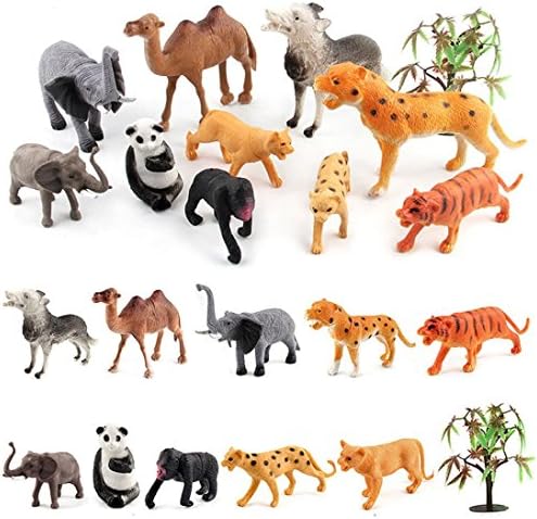 Educational Simulated Animal World Model Kids Children Christmas Doll Toy Gift,Sulear 10PCS Animals Zoo