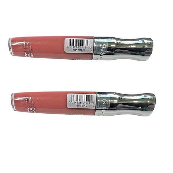 PACK OF 2 RIMMEL STAY GLOSSY 6HR LIP GLOSS, SIPPIN # 135