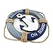 Wooden Nautical Life Ring Wall and Door Hanging Ornament Plaque,Welcome On Board,11.6