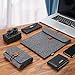 ProCase MacBook Air 13 Inch/MacBook Pro 13 Inch Laptop Sleeve, Felt Sleeve Case Cover with an Extra Accessory Organizer for MacBook Air 13 / Pro 13 / iPad Pro 12.9 –Black