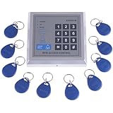 KKmoon RFID Proximity Door Entry Access Control System + 10 Key Fobs (Style 1)