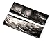 Black w/White Water Buffalo Knife Handle Scales, 5