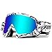BATFOX Dirt Bike ATV Goggles Motorcycle Gear Riding Motocross Dirtbike 4-Wheeler MX DH Accessories Goggles Glasses for Men Women Youth UV400 Protection Dust-proof Anti-Slip Strap