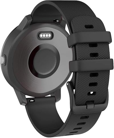ISABAKE 20mm Silicone Watch Strap for Garmin Vivoactive 6/5/3 Forerunner