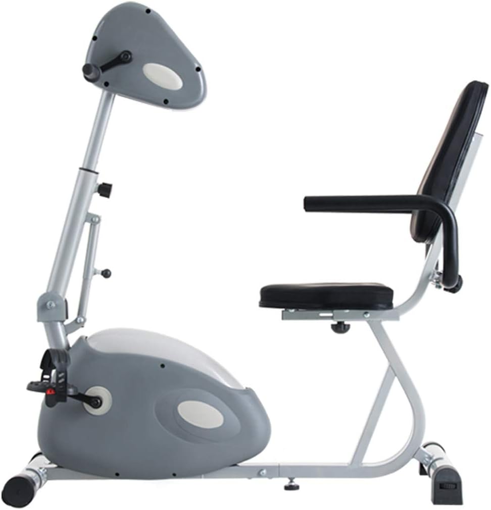 Recumbent Bike Exercise Bike, Indoor Exercise Cycling Bike with Magnetic Resistance, Seniors Motorized Leg and Arm Pedal Exerciser