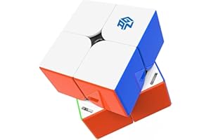 Bokefenuo GAN251 M Pro 2x2 Magnetic Speed Puzzle Cube Stickerless Gan 251 M Pro 2x2x2 Cube 63 Magnets Toys fro Kids Frosted Surface