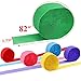 Homder Crepe Paper Streamers Party Streamers for Birthday, Wedding, Festival Party Decorations, 1.77 Inch x 82 Feet (6 Rolls)