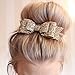 Bluelans Girls Boutique Hair Clips Barrettes Hair Accessories Glitter Hair Bows Hair Pins for Girls Teens - Rose Gold