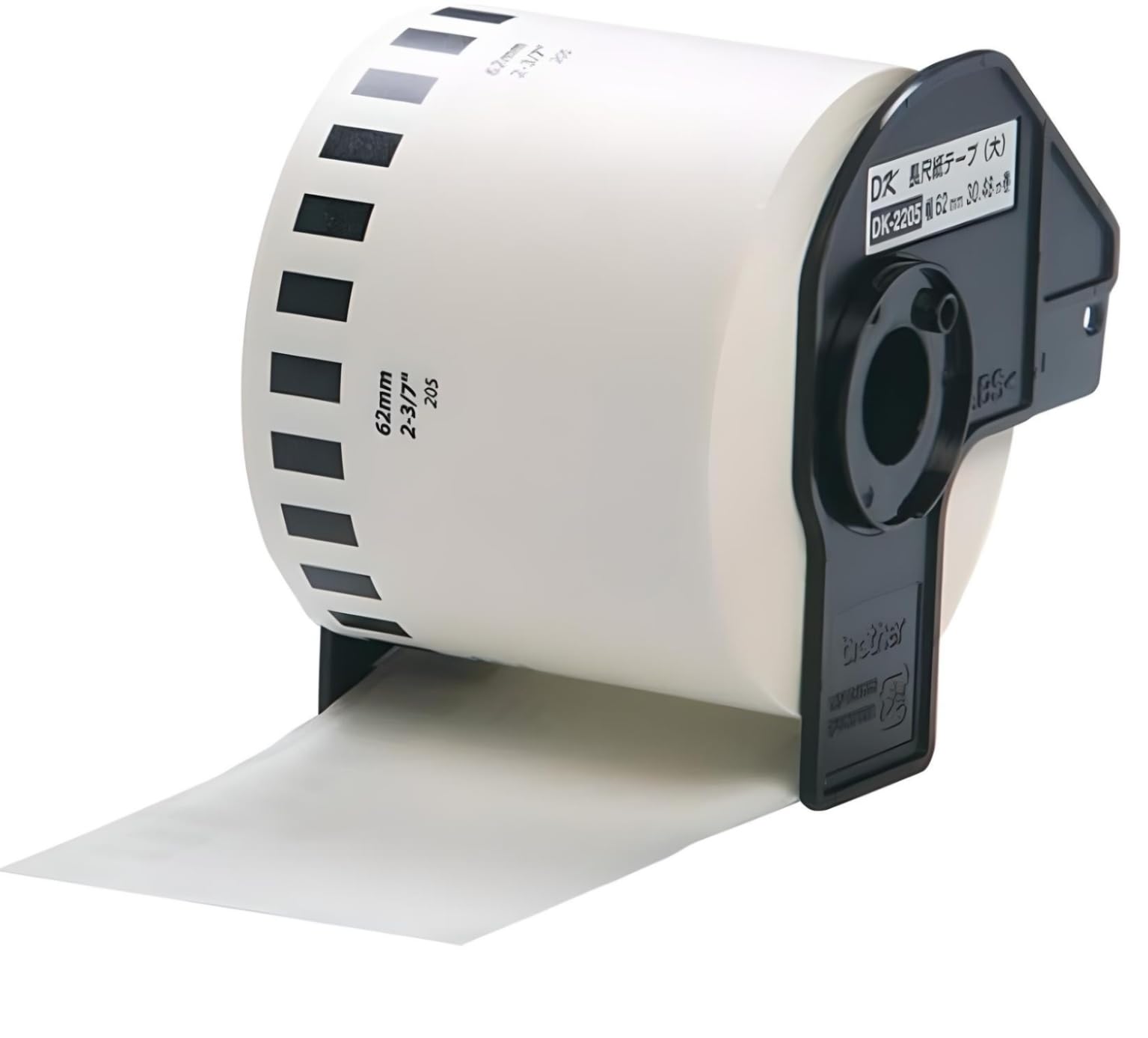 1 Roll DK-22205 Continuous Paper Label Sticker 62mm(W) x 30.48m(L), for Brother QL Label Printer QL-500 550 570 650TD 700 710W 720NW 800 810W 820NWB 1050 1060N 1100 1110NWB, Black On White