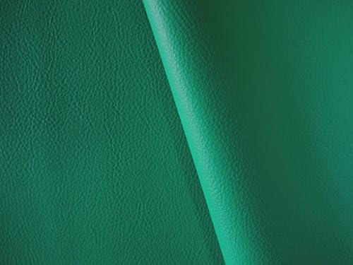 Full-grain look Japanese Faux Leather Synthetic Pleather (Japanese Made) 1mm 48 inch wide x 17 inch long Soft smooth vinyl Upholstery (Green)
