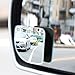 Blind Spot Mirrors-2 Pcs Car Mirror Blind Spot Rear View Mirror Fan Shape 360° Adjustable Convex Mirror Frameless HD Wide Angle Mirrors for Car SUV Truck