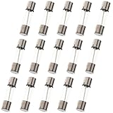 15pcs 3Amp 250V Slow-Blow Glass Tube Fuse T3A Fuse, 20x5mm