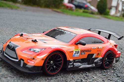 SAMMAR GIFTS 2.4GHZ 1/14 DRIFT TURBO FURIOUS 9 4WD ORANGE RALLY SPORTS RADIO REMOTE CONTROL CAR 25Km/h SPEED
