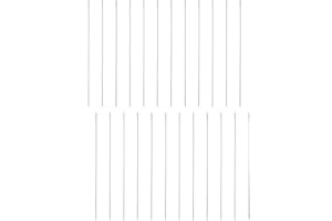 HARFINGTON 25pcs Sewing Needles 0.4mm Diameter 80mm (3.15") Long Ultra-Thin Stainless Steel Hand Embroidery Bead Needles for 