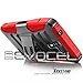 Evocel Generation Series Phone Case Compatible with Kyocera Hydro View (C6742), Hydro Reach (C6743), Hydro Shore featuring HD Screen Protector and Belt Clip Holster, Red