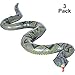 Zhehao Inflatable Snakes Scary Snake Inflatable Snake for Garden Farm Pool, 37 Inches (3 Pack)