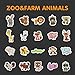 Gamenote Magnetic Animals for Kids,Refrigerator Magnets Animals Education Set with Marine Animals, Farms,Dinosaurs and Zoo Animals Toddlers Magnetism Learning Toys (40 pcs in Iron Box) (Colorful)