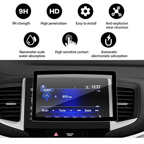 YEE PIN Ridgeline Screen Protector for 2016-2019 Ridgeline RT RTS Sport RTL RTL-T RTL-E Silk-Screen Printing Car Navigation Audio Infotainment Display (8-Inch)
