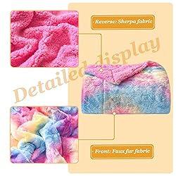 NEWCOSPLAY Super Soft Faux Fur Throw Blanket