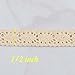 VU100 Edging Lace Ribbon/Trim, Natural Cotton Crochet Sewing Lace, for DIY Crafts Gifts Wrapping Party Baby Bridal Shower Wedding Decoration(1/2 Inch Wide 10 Yards Cream)
