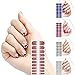 Nail Art Sticker by Miss Gorgeous 5 Different Sheets 3D Artificial Nail Art Stencils Designs - Manicure Sets with a Nail File