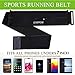 GEARWEAR Running Belt for Women Runner Waist Phone Holder for Men Travel Waistband for Passort Workout Fitness Jogging Walking Hiking Cycling Sports iPhone Fanny Pack Bag Black Zipper